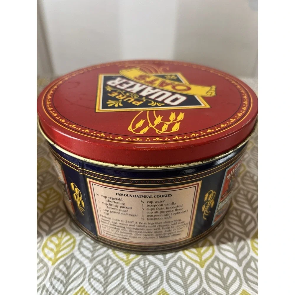 Vintage Quaker Oats Limited Edition‎ Advertising Tin 1983 Original Collectible